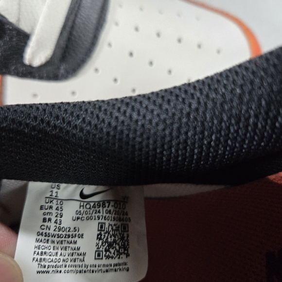 Nike Air Force 1 Low '07 LV8 Black Size 11 Vintage Coral Phantom HQ4987-010 Men - Picture 7 of 11